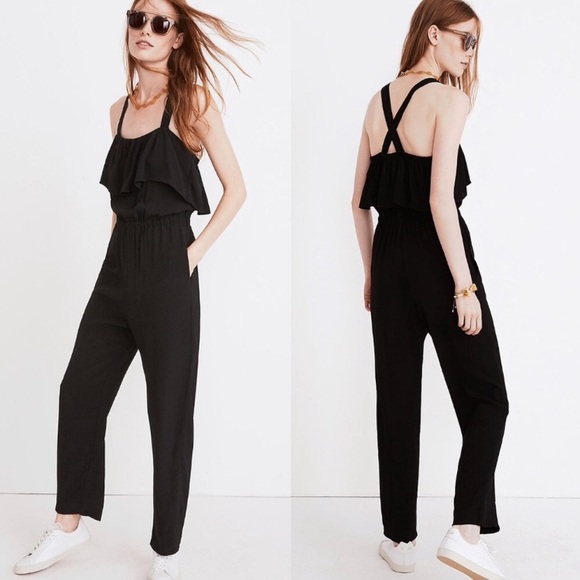 Madewell Pants - Madewell Ruffle Apron Jumpsuit